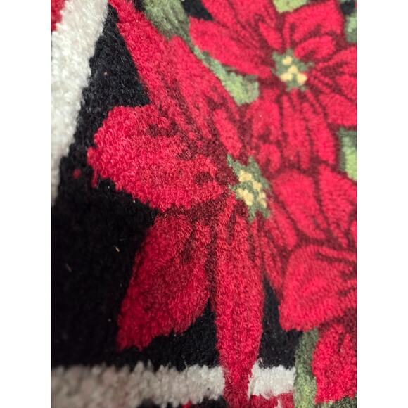 Christmas Holiday Candy Cane Hand-Hooked Rugs Pair Small 31" x 21" - Picture 2 of 6